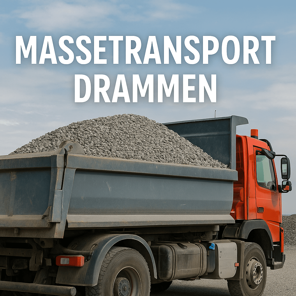 Massetransport Drammen omegn – pukk, grus og jord