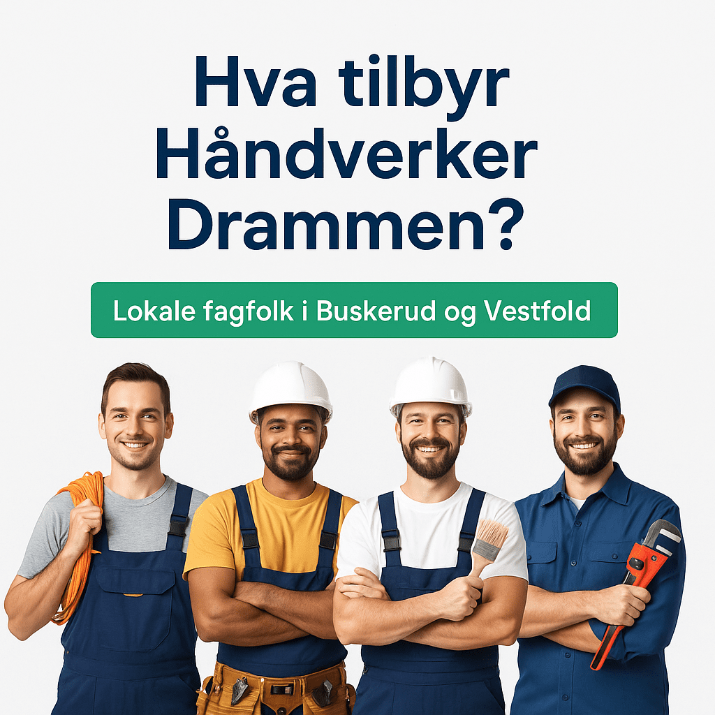 Tjenester og fagfelt håndverker drammen tilbyr i Buskerud og Vestfold