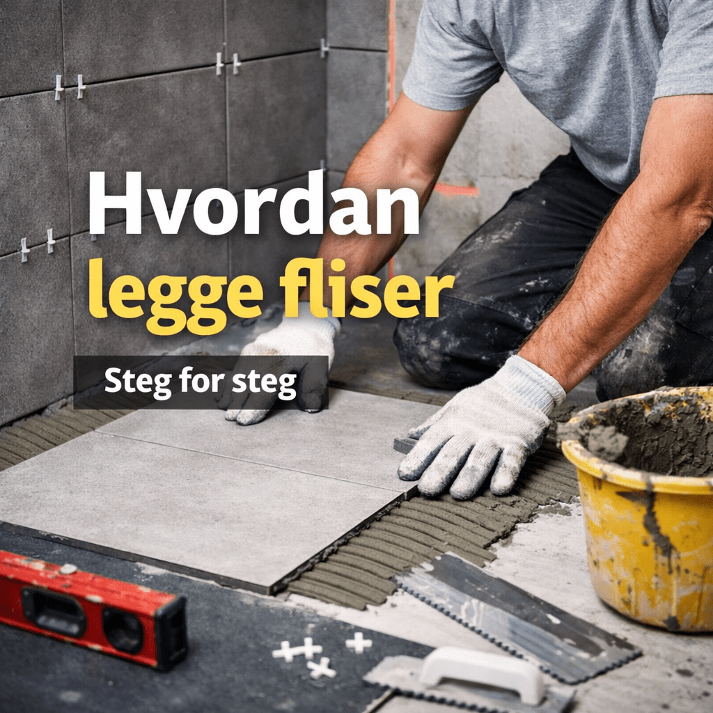 Hvordan legge fliser – steg for steg