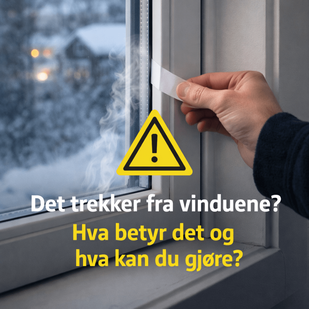 Trekker fra vinduene