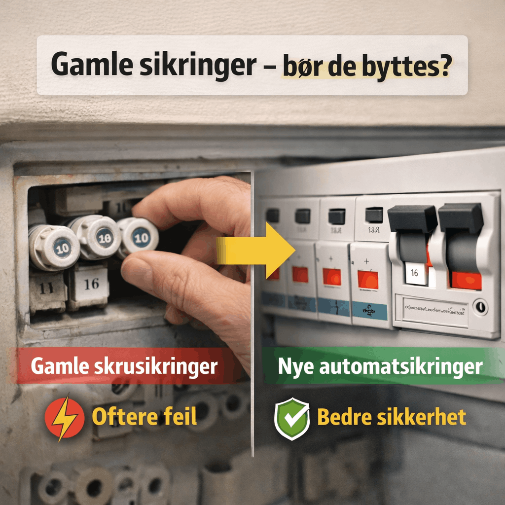 Gamle sikringer / skrusikringer – bør de byttes?